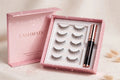 Magnetic Eyelashes Kit - 5 Pairs with Magnetic Eyeliner & Tweezer - Reusable